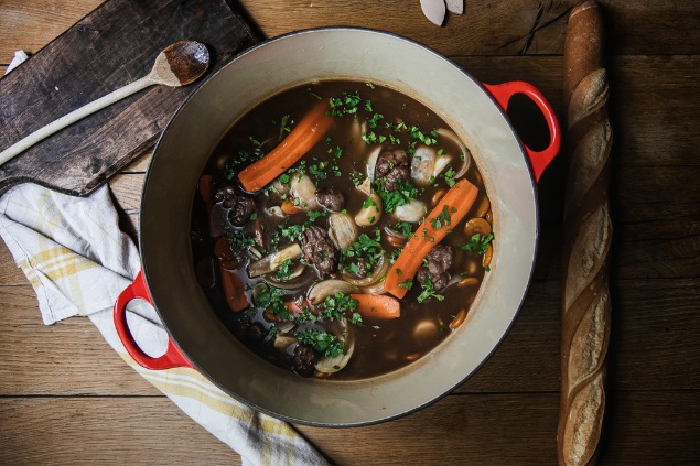 boeuf bourguignon vegetarien recette