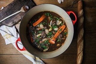 boeuf bourguignon vegetarien recette
